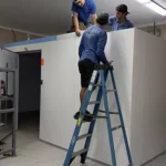United Heat & Air Team Installing Walk in Cooler